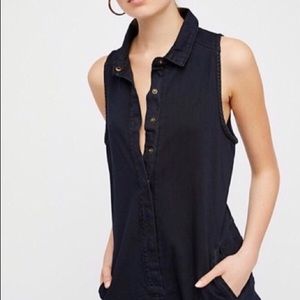 Free People Oneteaspoon Militaire Drill Playsuit